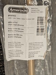 (QTY 2) Amerock BP19016CZ Bar Drawer Pull Champagne Bronze 18-7/8″ Cen to Cen