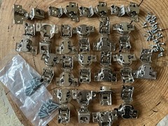 1 1/4 Inch (1.25”) Overlay Cabinet Hinges, Set of 21