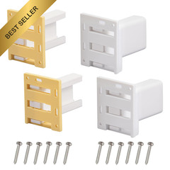 4 Pack Plastic Rear Mount Drawer Slide Brackets For 1 Inch Face Frame Slides