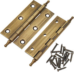 3 Inch Folding Butt Hinges Bronze 2Pcs, 3.85 Inch Long Shaft, 2.91 X 1.57 Inch P