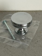 Polished Chrome Cabinet Knobs (NEW Armac Martin #4058)
