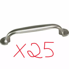 X25 Laurey Nantucket 3-3/4-inch Satin Pewter Spoonfoot Cabinet Pull BOX OF 25