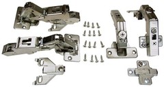 1/2″ Overlay, Face Frame Hinge Kit for Pie-Corner Cabinets