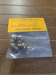 Brusso JB-423 decorative box foot JB-423 solid brass-4 pk