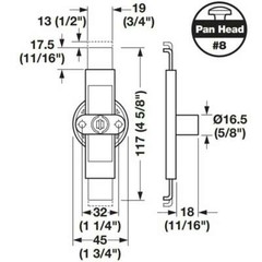 CompX Timberline CB-270 Two Drawer Gang Lock Cylinder Body Only Black