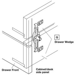 CompX Timberline CB-270 Two Drawer Gang Lock Cylinder Body Only Black