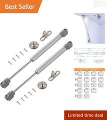 Pack of 2 HOWDIA 200N Gas Struts for Smooth Lid Support – Metal Construction