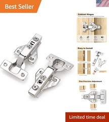 2 Pair/4 Pack Full Overlay Soft Closing Clip On Face Frame Mounting Cabinet H…