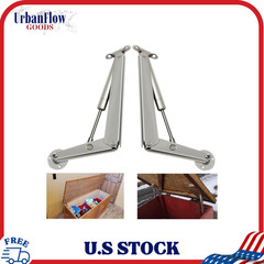 250N Heavy Duty Soft Close Lid Support Hinges for Wooden Box, 80lbs (2pcs)