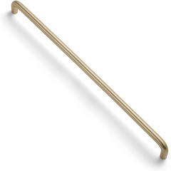 Set of 12 -Sleek 12 5/8″ Center to Center Brushed Brass Cabinet Handles – Modern