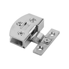 Glass Door Clamp Wine Cabinet Door Showcase Hinge U-shaped Buckle Design