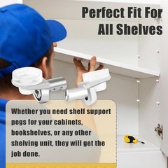 50 Pcs 5mm Shelf Pins With Silicone Suction Cup Cabinet Glass Support Peg Clear