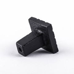 Cobble Stone Design Cabinet Hardware Square Iron Cabinet Knob Black