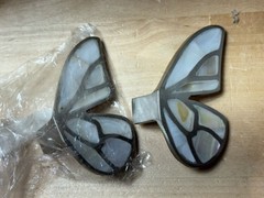 ANTHROPOLOGIE Delia Mother-of-Pearl Pulls, Set of 2 SILVER COLOR