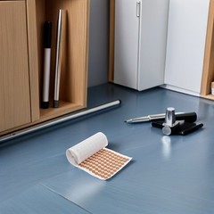Reusable Cork Cabinet Door Stoppers Anti Slip Pads Light Brown