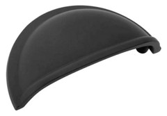 Amerock BP53010FB Cup Pulls 3 Inch C to C Cup Cabinet Pull – Flat Matte Black