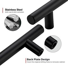 30 Pack 5 Inch Kitchen Cabinet Handles Matte Black Cabinet Pulls Black Drawer..