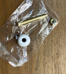 Furniture Cabinet White Porcelain Shutter Knob Jewelry Box TINY KNOB 1/2″ Dia.