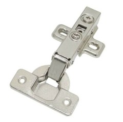 Full Overlay Concealed Frameless Cabinet Hinge – Soft Closing – Clip on Plate