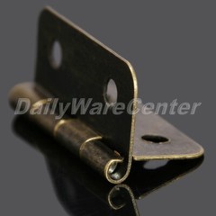 12Pcs Antique Brass Door Cabinet Hinge Jewelry Wooden Box Drawer Hinges Hardware