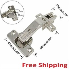 2 Pair Corner Folded Folden Kitchen Cabinet Cupboard Door Hinges Combination 135