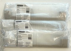 3 NEW Amerock Riva 10-1/16 in. (256mm) Satin Nickel Bar Cabinet Pulls BP55490G10