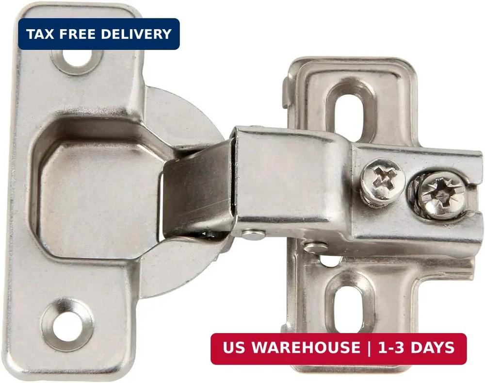 1/2 inch Overlay Concealed Cabinet Hinges, Self-Closing Short Arm European Hinge