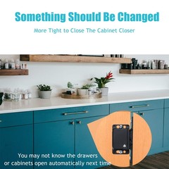 RV Drawer Latches and Catches, 6 Pack Cabinet Door Black
