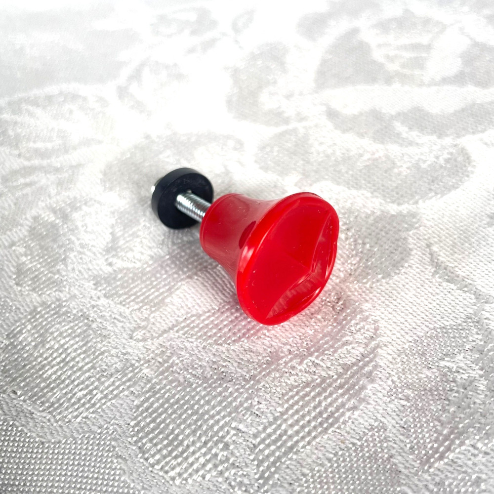 1930s 1940s Art Deco Red Bakelite Cabinet Knob