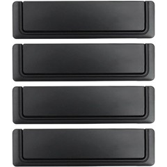 5.5 Inches Flush Pull for Drawer 4Pcs, 5.04 Inches Hole Centers, Black | Flat