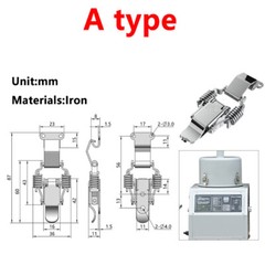 Iron/Stainless Steel Spring Loaded Draw Toggle Latch Catch Clamp Clip Hasps