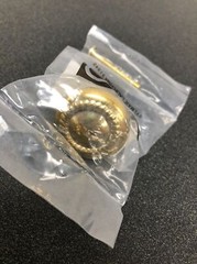 Alno A812-14-PB/NL Rope 1-1/4 Inch Mushroom Cabinet Knob – Unlacquered Brass