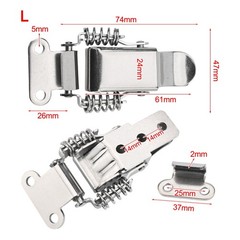 Easily Mountable 4PCs Adjustable Stainless Steel Locking Clamps Available