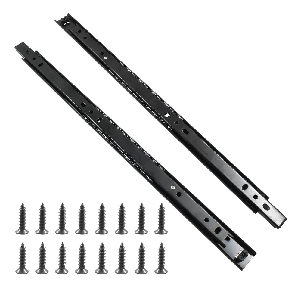 Drawer Slides 16 Inch, 1 Pair, Black