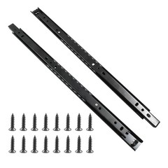 Drawer Slides 16 Inch, 1 Pair, Black