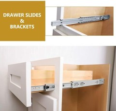 Probrico Soft Close Full Extension Drawer Slides Ball Bearing Side or Rear Mount