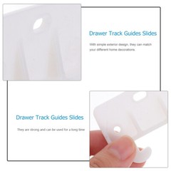 20pcs Plastic Drawer Guides Drawer Track Guides Track Replacements Track Guides
