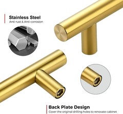 30 Pack 5 Inch Cabinet Pulls Kitchen Cabinet Handles with 3 Inch Hole Center