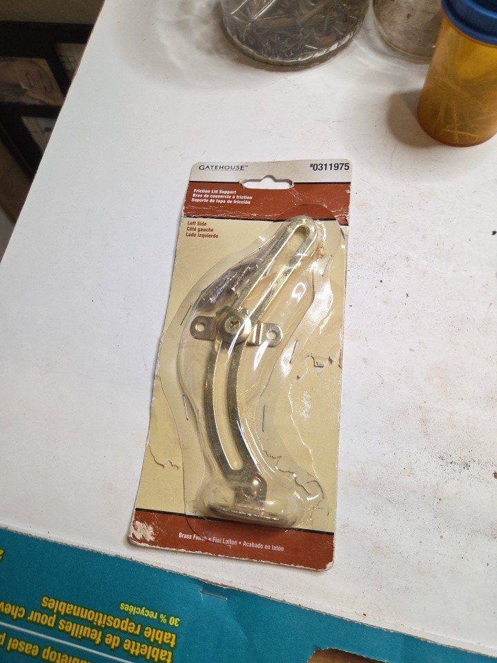 Friction Lid Support Left Gatehouse Brass Finish 0311975