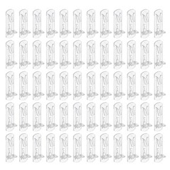 60Pcs Locking Shelf Support Pegs 3/4″ Plastic Cabinet Shelf Pins 5mm Dia