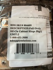 50 packs Full Overlay Self-Closing Concealed Hinge For Frameless Cabinets 804409