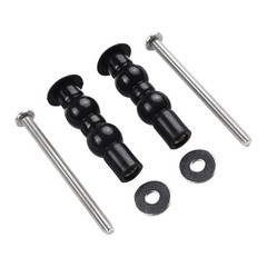 Replacement Toilet Hinge Screw Expanding Rubber Bolt Top Nuts (2 Pack)