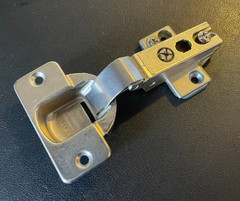 NEW Mepla Hinge 654.325.53.00 w/ Mounting Plate 317.393.55.00, Made In Germany
