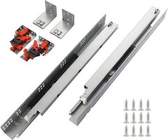 6 Pairs of 21 Inch Undermount Soft Close Drawer Slides Full Extension Concealed