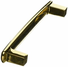 Baldwin Severin Fayerman Straight Solid Brass Appliance Pull in Polished Brass,