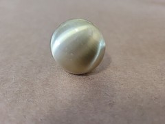 1.25 In Solid Brass Cabinet Knob — Satin Brass Finish-Baldwin