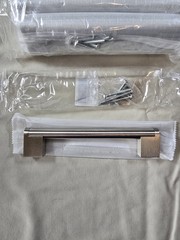 Knobonly 30 Pack Brushed Nickel Finished Cabinet Handles. 6 1/2 × 1/2 × 1 3/8