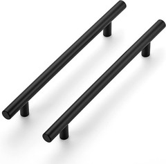 11 Pack 8-13/16″ Cabinet Handles Matte Black Kitchen Pulls 6 1/4″ Hole Centers