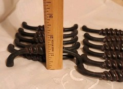 RUSTIC IRON SET OF 12 MANCHESTER DROWERS PULLS BY BELWITH PRODUCH 4.1/8″LONG