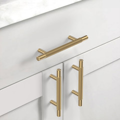 Champagne Bronze Knurled Cabinet Handles – 10 Pack, 3.75 Inch Pulls